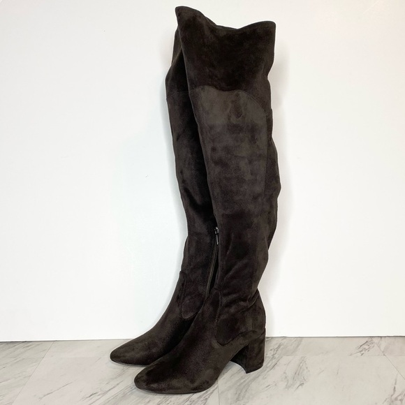 Marc Fisher Jayne Gray Over The Knee Boot 6M - Picture 1 of 14